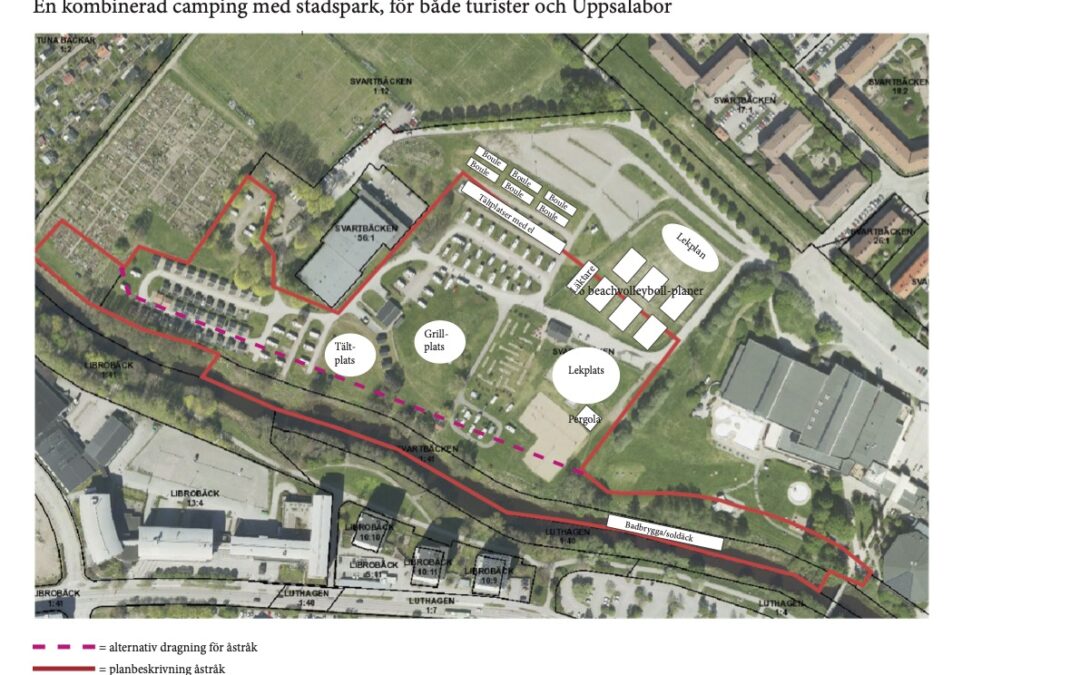 Alternativt förslag till Norra stadsparken med åstråk