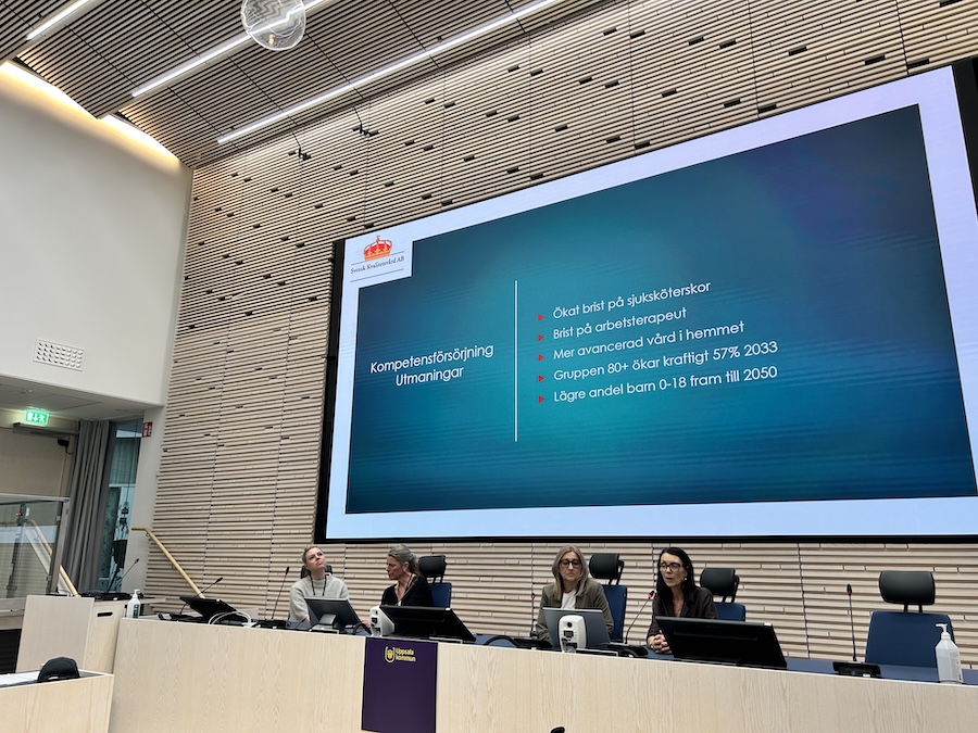 Svensk Kvalitetsvård presenterar utmaningarna med kompetensförsörjning inom hemsjukvård och hemtjänst. 